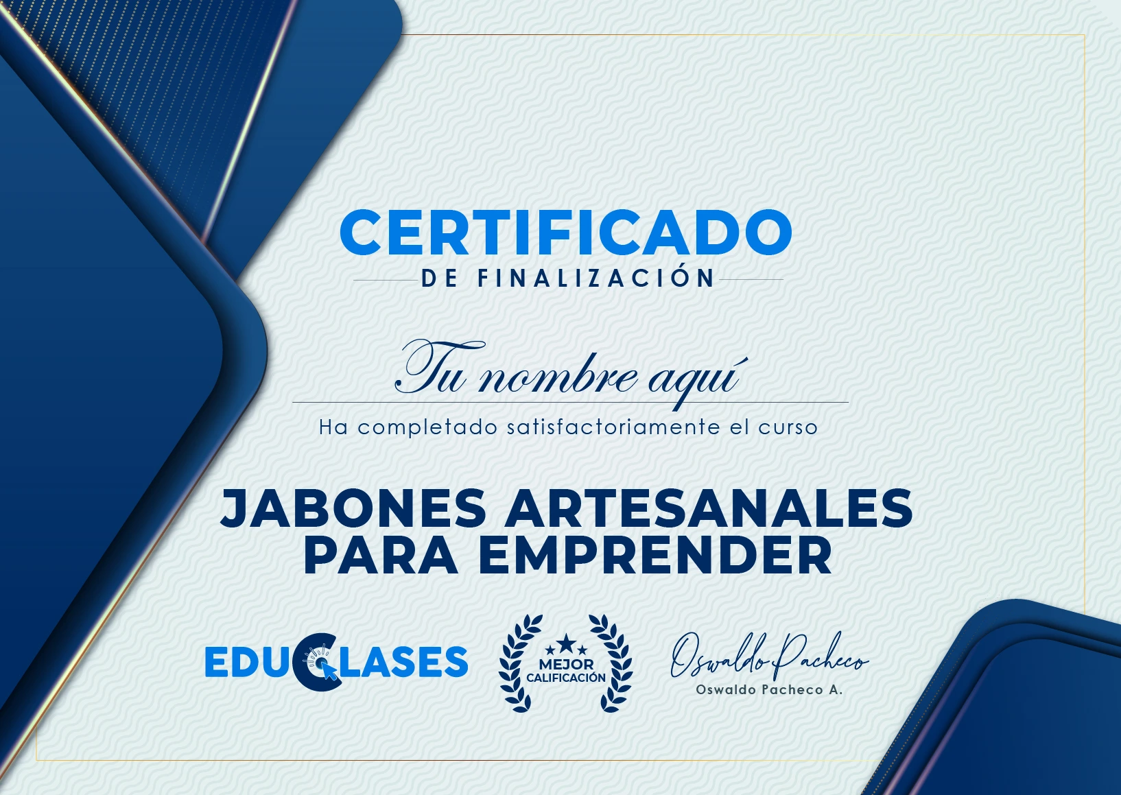 CERTIFICADO CON NOMBRE